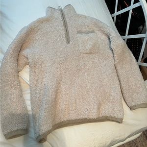Aerie Sherpa Quarter Zip Pullover